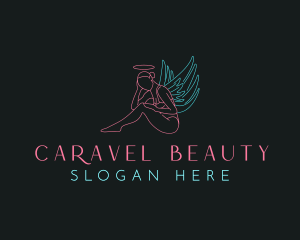 Beauty Lady Angel logo design