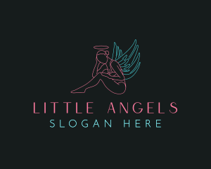 Beauty Lady Angel logo design