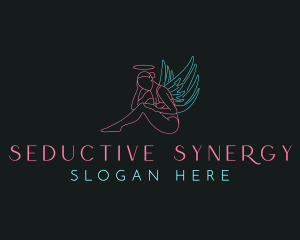 Beauty Lady Angel logo design