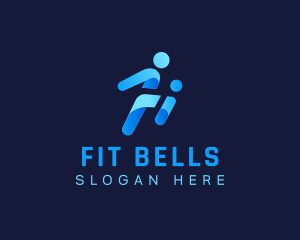 Football Fitness Athlete logo design