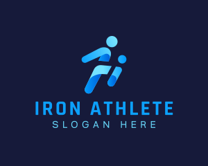 Football Fitness Athlete logo design