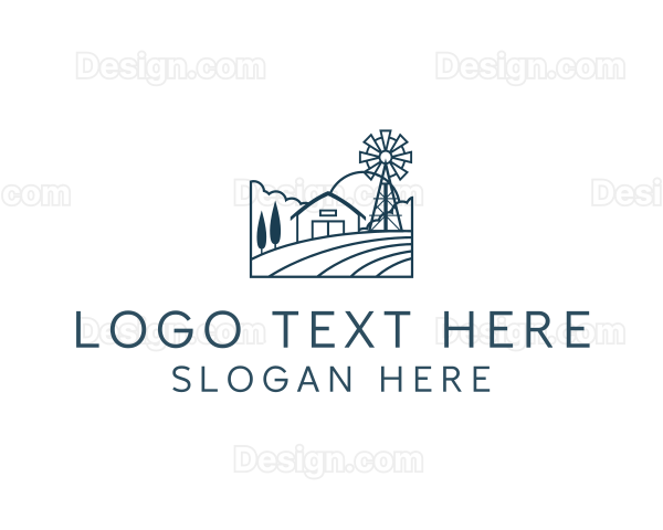 Agriculture Crop Farmhouse Logo