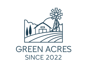 Agriculture Crop Farmhouse logo
