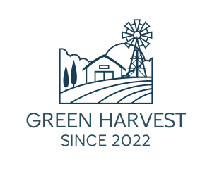 Agriculture Crop Farmhouse logo