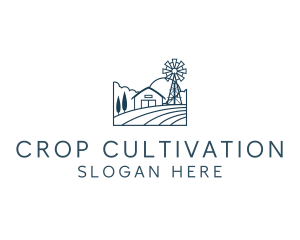 Agriculture Crop Farmhouse logo