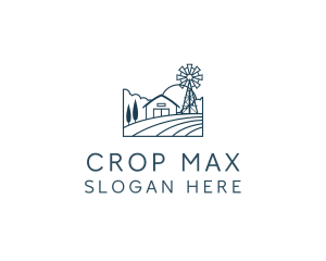 Agriculture Crop Farmhouse logo