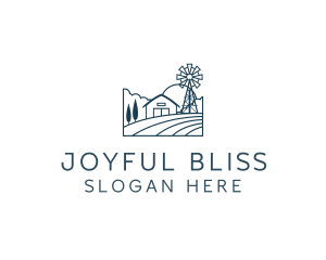 Agriculture Crop Farmhouse logo design