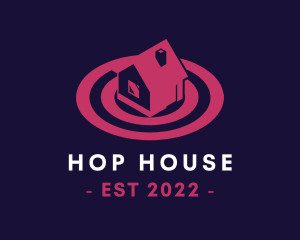 Location Target House logo design