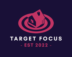 Location Target House logo design