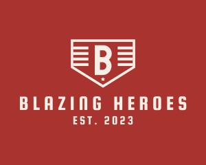 Superhero Star Shield Gaming logo design