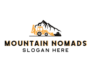 Mountain Excavator Contractor logo design