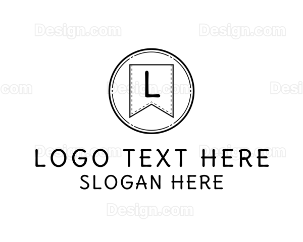 Bookmark Badge Flag Logo