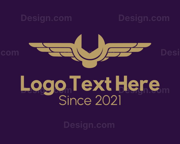 Bronze Winged Wrench Logo