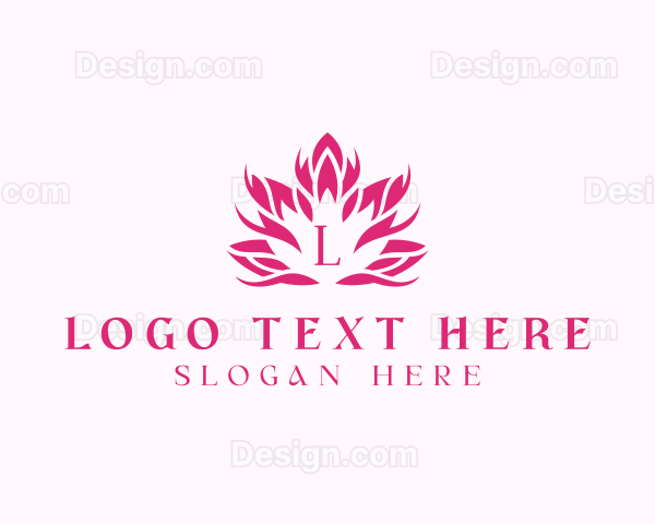 Organic Flower Lotus Logo