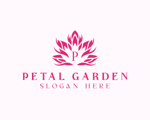 Organic Flower Lotus logo design