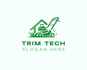 Lawn Mower Landscaping logo design