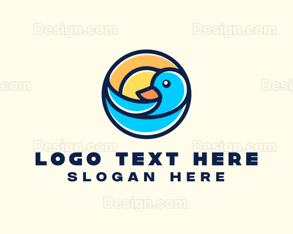 Sun Seagull Badge Logo