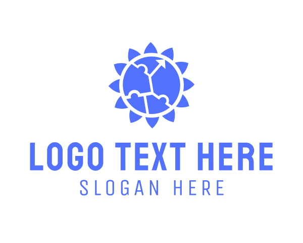 Puzzle logo example 1