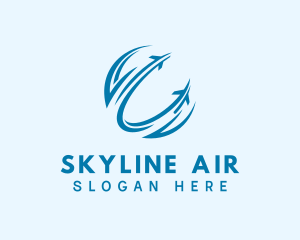 Blue Airline Tourism logo