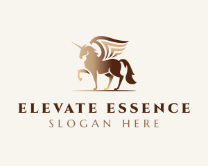 Gradient Pegasus Horse logo