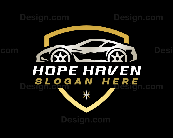 Automobile Sedan Detailing Logo