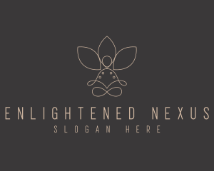 Meditation Lotus Yoga logo design