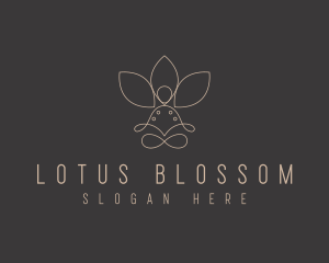 Meditation Lotus Yoga logo design