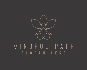 Meditation Lotus Yoga logo design