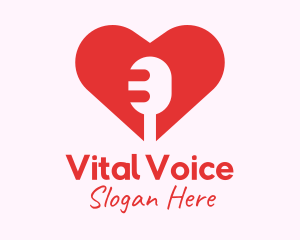 Microphone Heart Lover logo