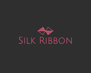 Geometric Ribbon Bowtie  logo design