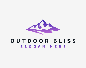 Mountain Peak Nature  logo design