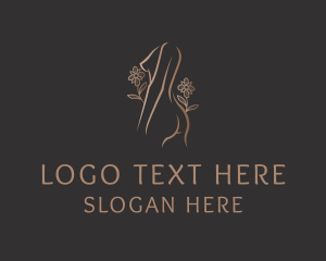 Nude Woman Floral logo