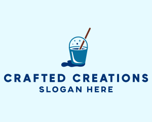 Cleaning Mop Bucket  logo design