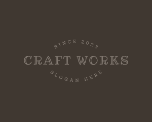 Simple Craft Business logo design