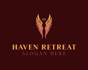 Wings Angel Heaven logo design