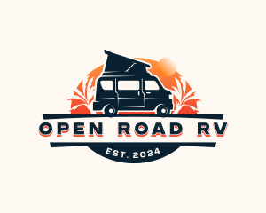 Transportation Travel Van logo design