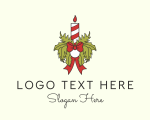 Festive Christmas Candle logo