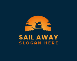 Sail Ship Adventure logo design