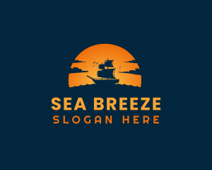 Sail Ship Adventure logo design