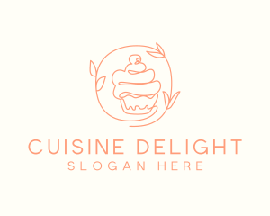 Dessert Cupcake Pastry logo design