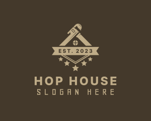 House Pipe Wrench logo design