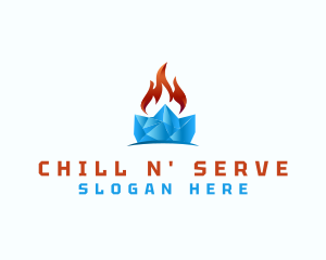 Frozen Ice Flame logo