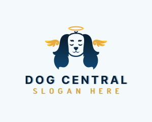 Pet Dog Angel logo design