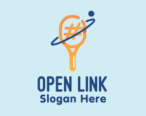 Tennis Racket Orbit  logo