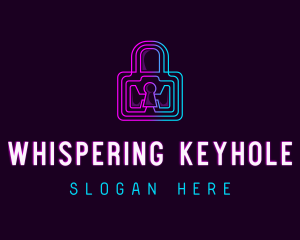 Cyber Padlock Technology logo design