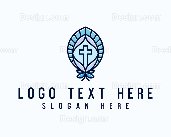 Church Crucifix Altar Logo