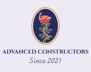 Flower Rose Pendant logo design