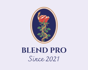 Flower Rose Pendant logo design