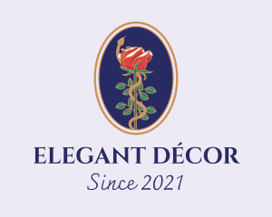 Flower Rose Pendant logo design