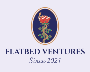 Flower Rose Pendant logo design